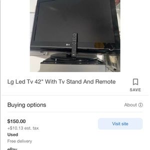 42” lg tv